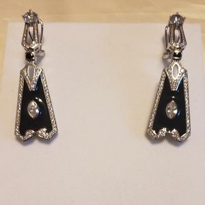 Sterling Silver & Onyx Earrings